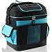 MIER 2 Compartment Cooler Bag Tote Large Insulated Lunch Bag for Picnic, Grocery, Kayak, Car, Travel, Blue