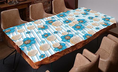 Image of CABANA HOMES PVC Self-Adhesive Wallpaper, 3D Flower Design, 45 x 125 cm, 2 Rolls (12 sq. ft), Made in India