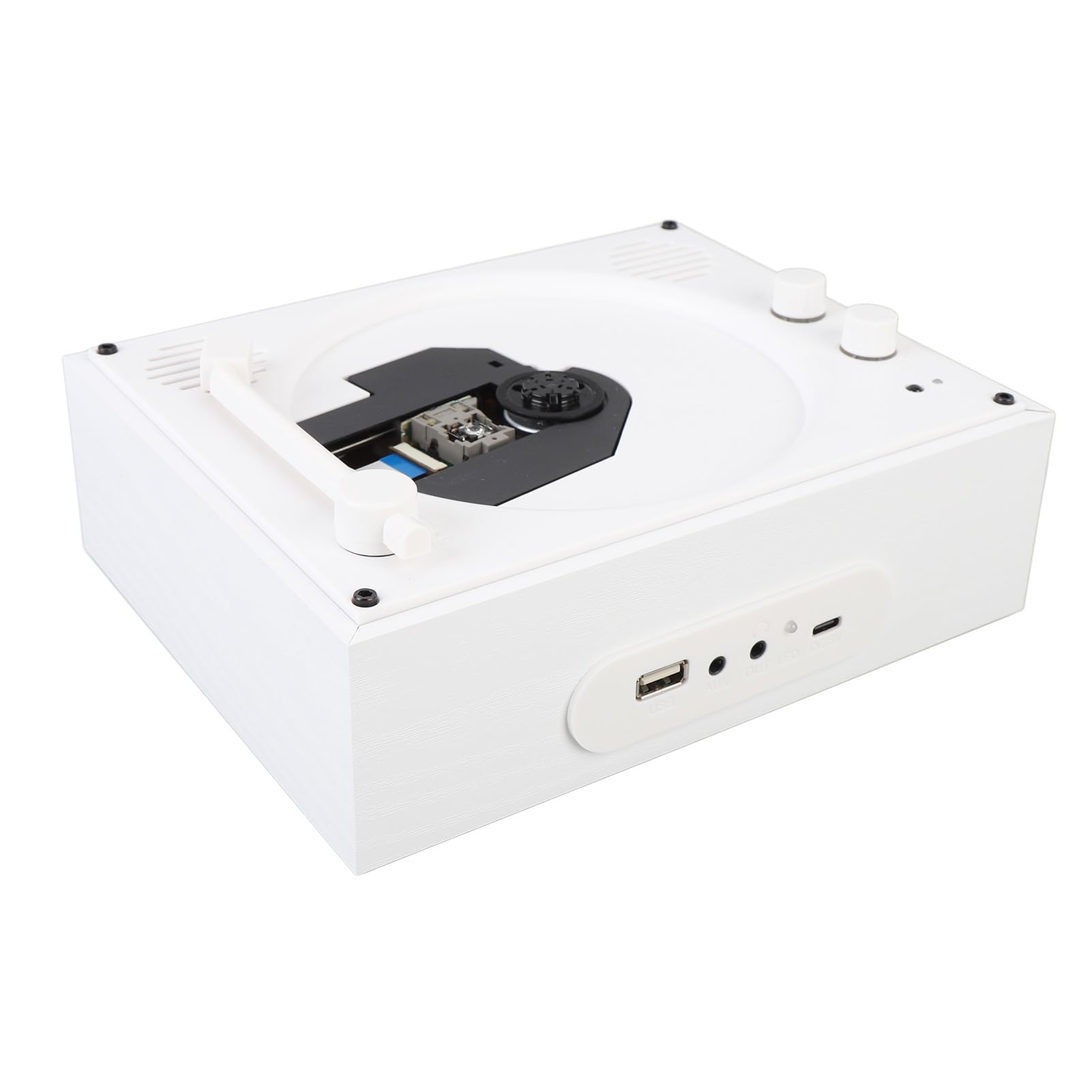 Elprico Przenośny Odtwarzacz CD Bluetooth, Podwójne Głośniki Stereo CD z Pilotem do Odtwarzania USB Mp3 i Użycie Pulpitu Domowego