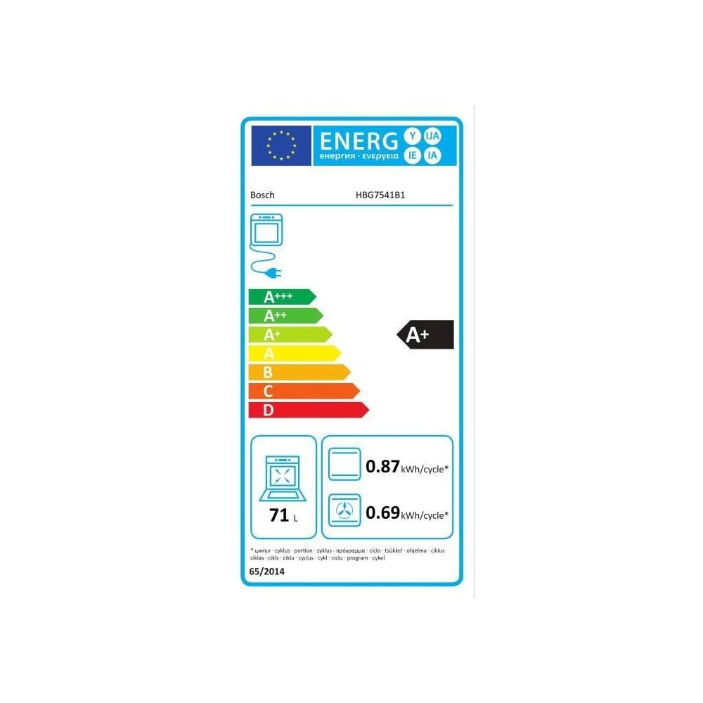 Bosch Série 8 Four encastrable HBG7541B1 Noir