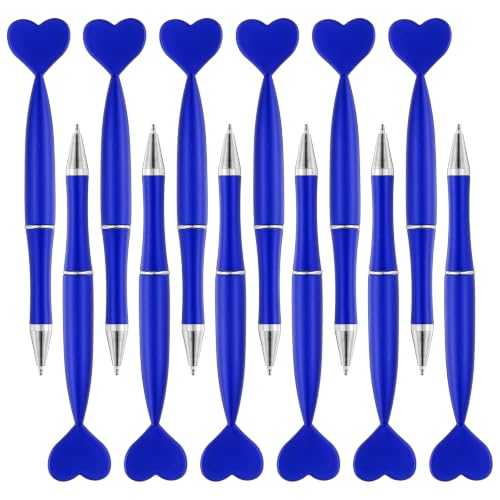 Bolígrafos de corazón punta de 1.0mm para suministros de escritura de oficina y hogar, 12 unidades
