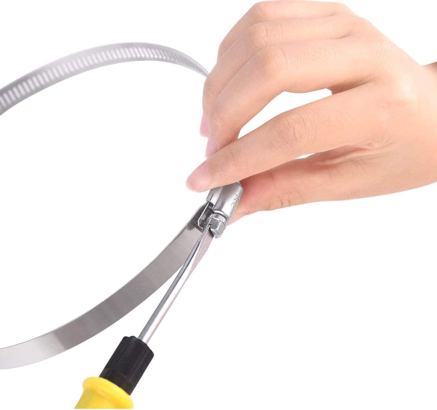 Tubo Flex ISOLATO condotta diam. 203mm Lunghezza 10 metri con 2x Fascette Stringitubo