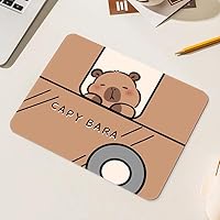 Tapis De Souris Capybara Kawaii - Antidérapant, Protège Le Bureau, Pour PC Et Portable