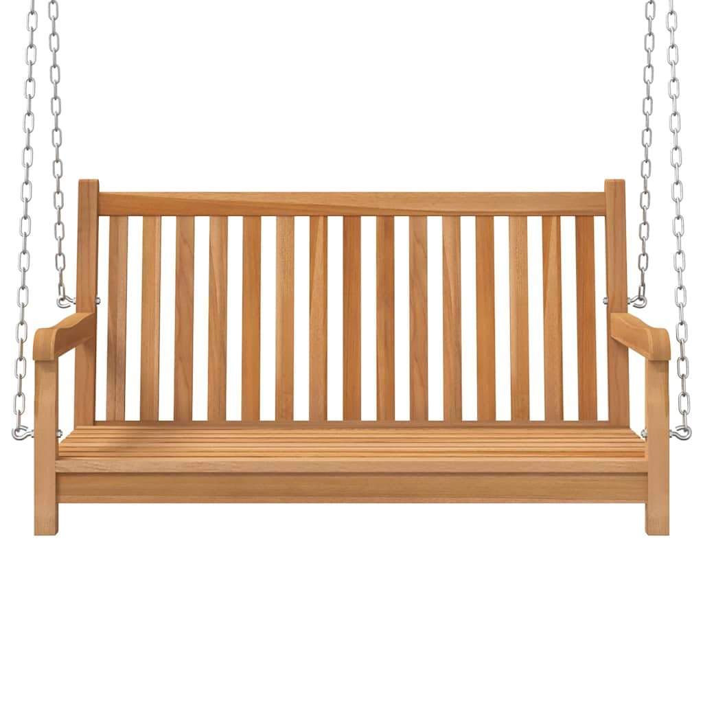 vidaXL Banco balancín de Madera Maciza de Teca 114x60x64 cm
