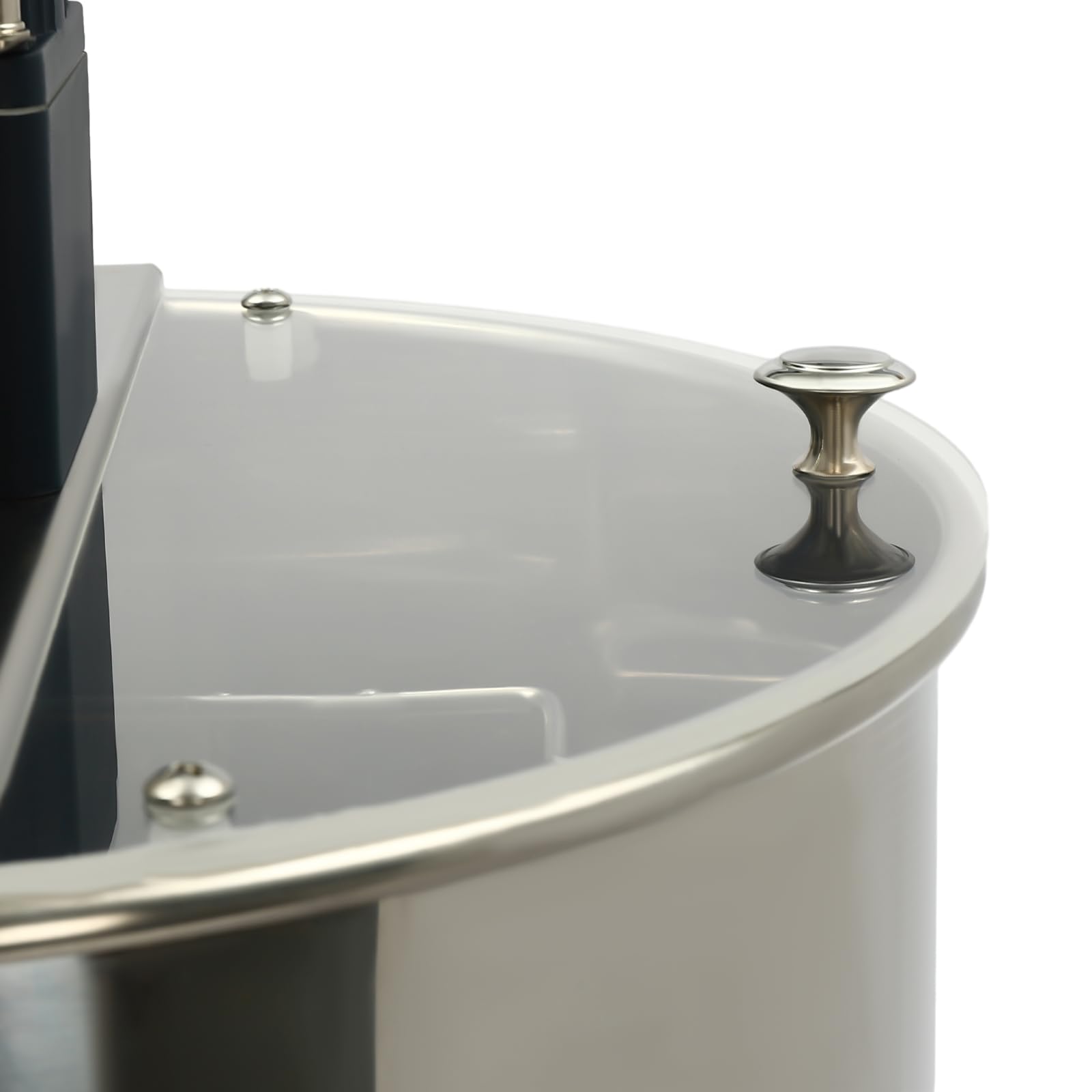 Estrattore di miele per alveare, centrifuga di miele elettrica 4 cornici, 140 W, in acciaio inox, estrattore di miele con coperchio per 2 telai grandi e 2 piccole cornici, apicoltori e apicoltori