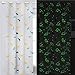 Dinosaur Curtains for Boys Bedroom Glow in the Dark Cartoon Rod Pocket Kids Boys Girls Simple Childish Cute Dino Wildlife Animals Pattern Window Drapes Nursery Bedroom Playroom Living room 2 Panels