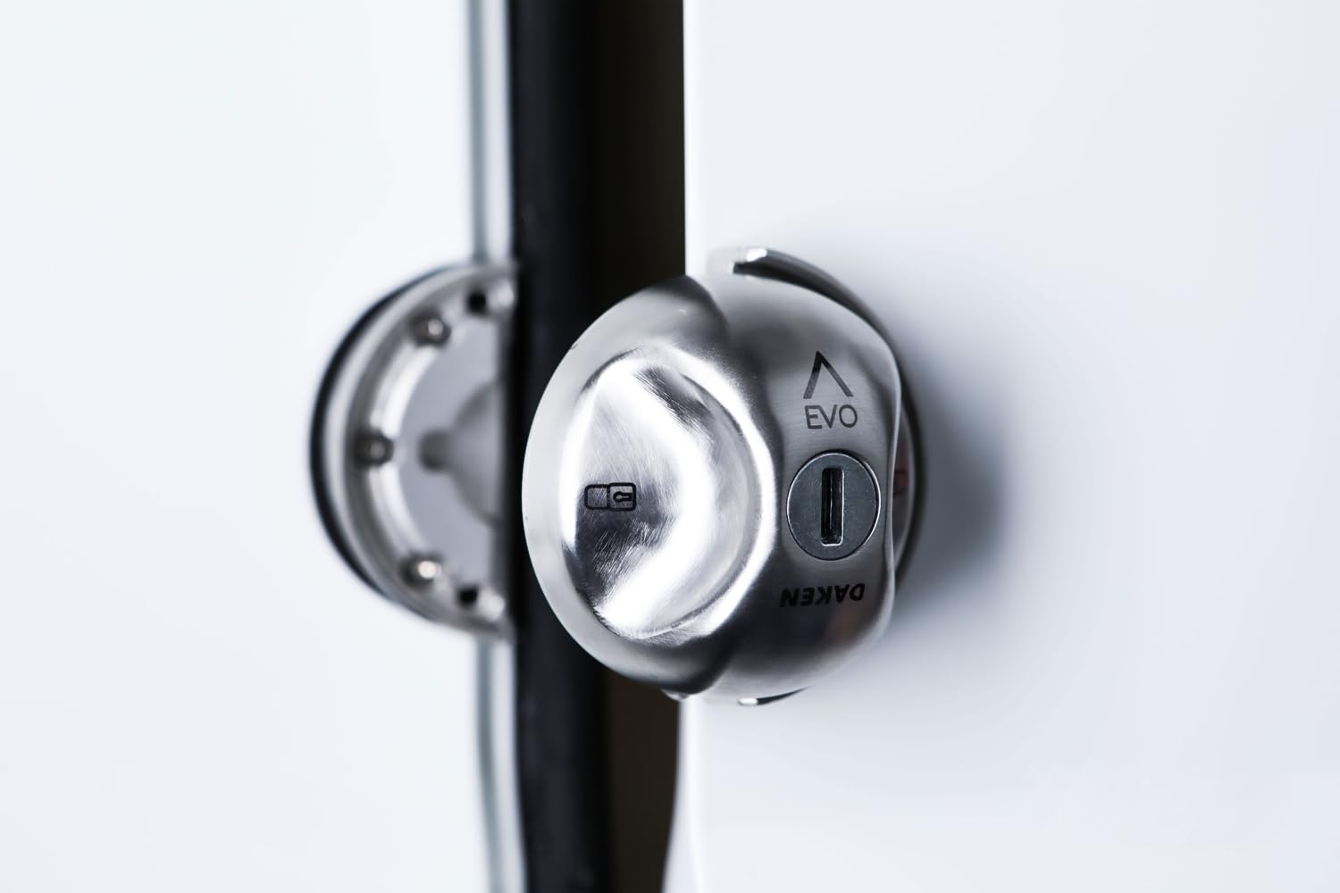DAKEN Saturn Evo Doppio Serrature per Veicoli Commerciali per Impieghi Gravosi Blocco Manuale Acciaio Inox Set di 2