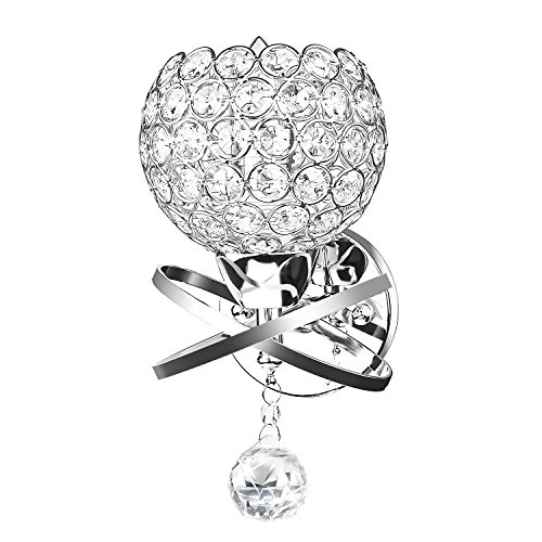 Preisvergleich Produktbild Kristall Wandleuchte Moderne Dekorative Kristall Wandlampe E14 Nachttisch Lampe, Schlafzimmer, Durchgang, Wohnzimmer Wandleuchte Haus Dekoration. Birnen sind Nicht Enthalten [Energieklasse A +]