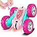 FREE TO FLY Remote Control Car Stunt Cars: Rc Car Girl Double Sided 360Â°Flip Rotating 4WD Race Car Outdoor Indoor Car Toy for 6 7 8 9 10 11 12 Year Old Girls Boys Birthday Gift for Kids Ages 6+