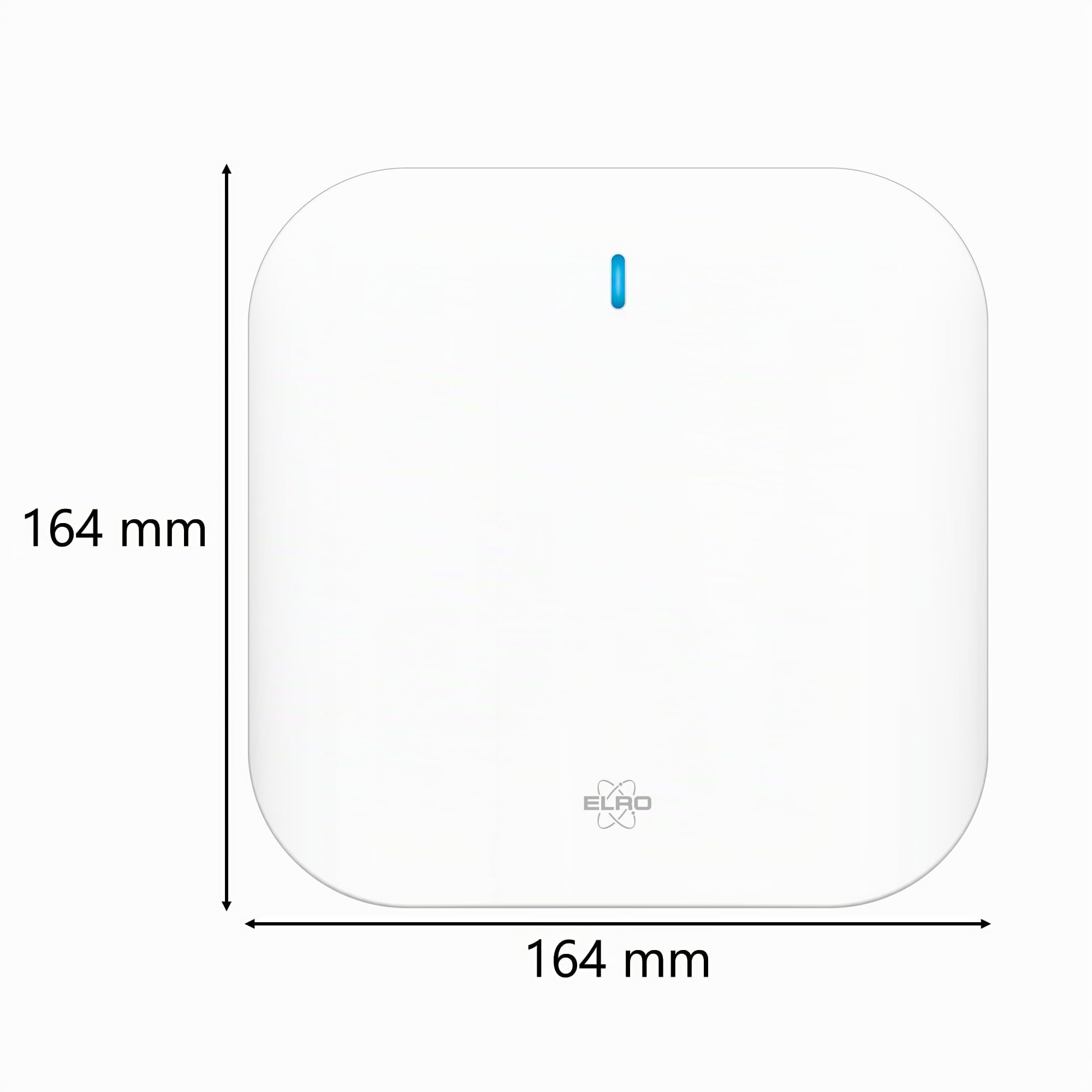 ELRO AS98S Home2 - Sistema de Alarma inalámbrico Inteligente - WiFi - Función gsm - Probado como Mejor - con estación Base, Panel de Control, Detector de Movimiento, 3 contactos de Puerta/Ventana y