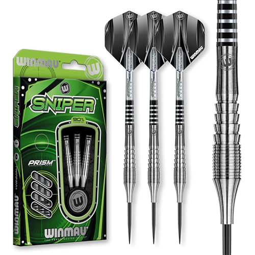 WINMAU Sniper V1 90% fléchettes pointe acier 23g tungstène