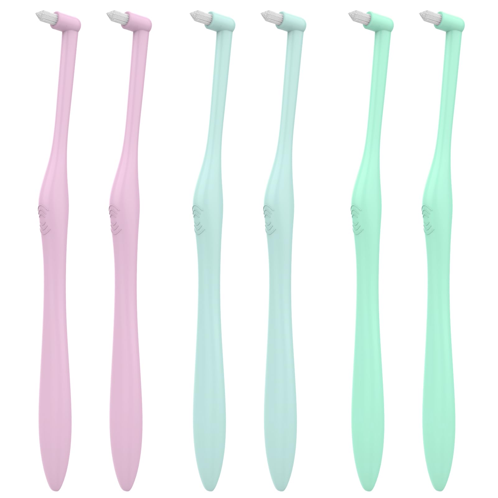 End Tuft Orthodontic Toothbrush for Braces, Soft Bristles, 6 Count