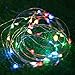 Produktbild BAGZY LED Lichterkette Batteriebetriebene Dekoration Lichterketten Wasserdichte 2m 20er Lichter Kupferdraht für Innen Außen Hochzeit Weihnachten Party Garten Mehrfarbig