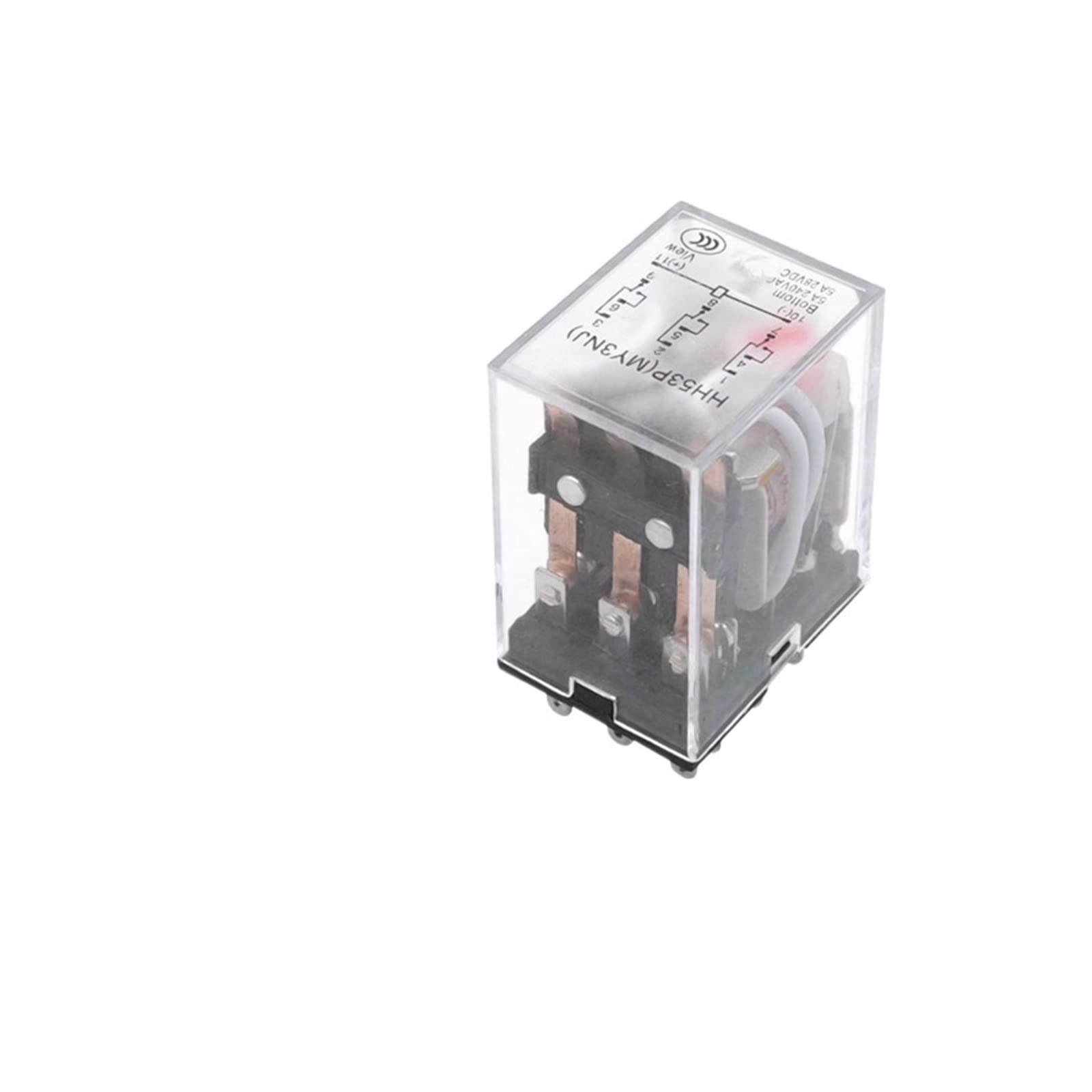 Commutateur LED HH53P AC110V relais miniature intermédiaire électromagnétique MY3NJ