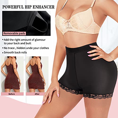 Aosboei Women Butt Lifter Panties Padded Shapewear Hip Enhancer Pads Shorts Seamless Underwear Tummy Control Boyshorts #TOP2