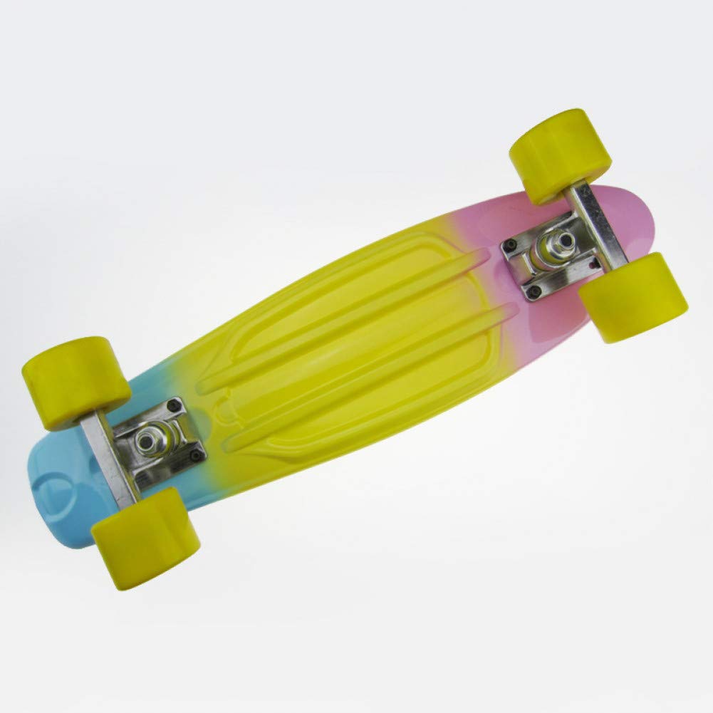 Skateboard 22 inches Complete Retro Style Plastic Board Comes Complete Cruiser Penny Board for Teens Adults Beginners Girls Boys Kids