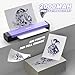 Padieoe Tattoo Stencil Printer with 10Pcs Transfer Paper - Bluetooth, Wireless, 2000mAh - Portable Thermal Printer Machine for Tattooist- 11.5x2.6x1.8in - Purple