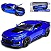 Chevrolet Camaro Coupe ZL1 Blau mit Schwarz 6. Generation Ab 2015 Version Ab 2017 1/24 Modell Auto Auto mit günstig Kaufen-Chevrolet Camaro Coupe ZL1 Blau mit Schwarz 6. Generation Ab 2015 Version Ab 2017 1/24 Modell Auto