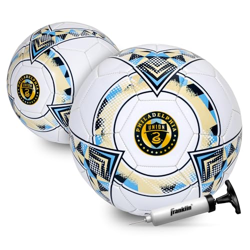 Image of Franklin Sports Official MLS Team Soccer Balls - Official Size 5 Soccer Balls - Regulation Size + Weight Soccer Ball for Kids + Adults - Boys + Girls Soccer Ball - Air Pump Included