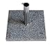 Produktbild EXCOLO Sonnenschirm-ständer Granit für Garten und Terrasse-Schirm-Ständer Schirmfuß Schirmhalter Schirmbasis eckig 25kg