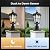 VIANIS Dusk to Dawn Outdoor Post Light, Black 1-Pack Lamp Posts Outdoor Lighting with Pier Mount Base, Waterproof Aluminum Outside Post Lights for Garden, Patio, Pathway (Hardwired 120VAC)