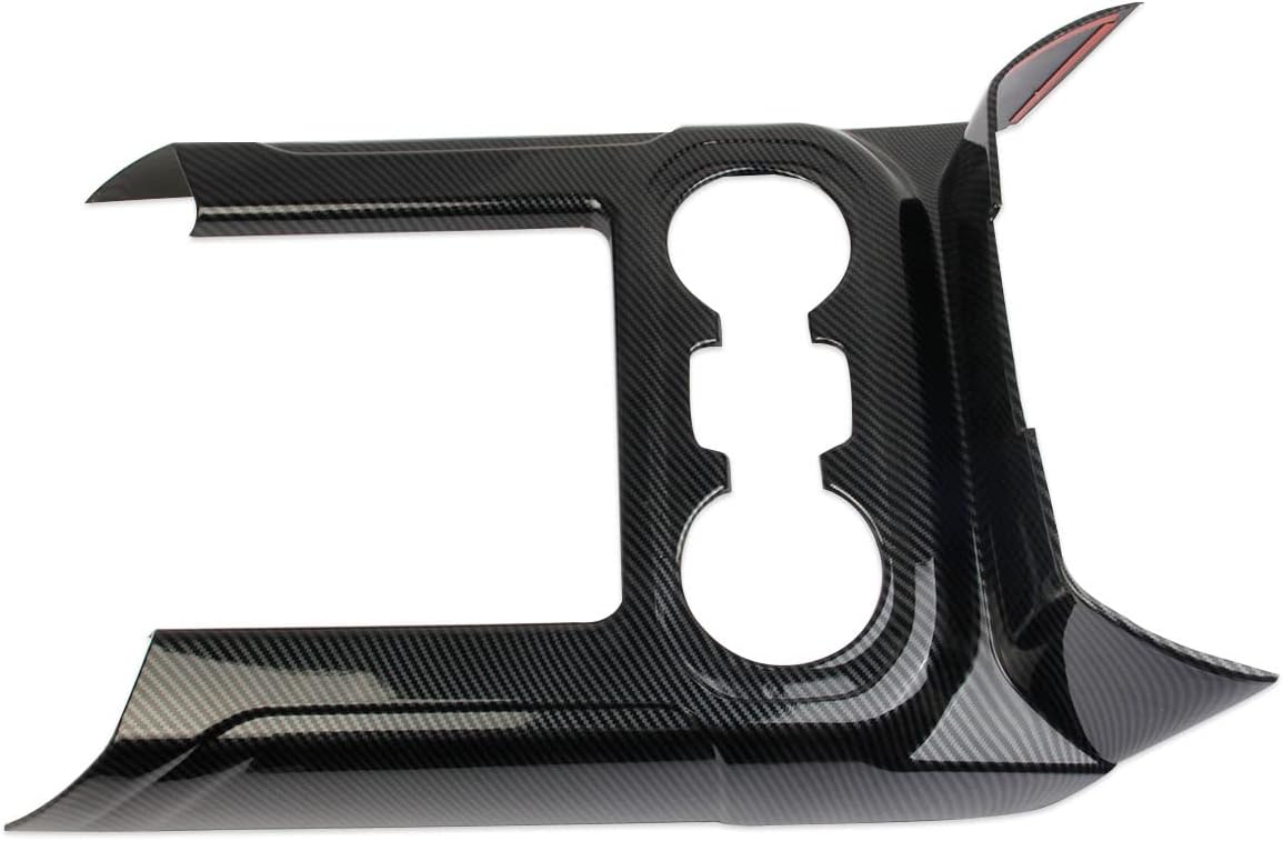 Carbon Fiber Center Console Front Cup Holder Cover Trim for 2019-2021 Chevy Silverado 1500/GMC Sierra 1500 for 2020-2023 Sierra/Silverado 2500 3500 HD