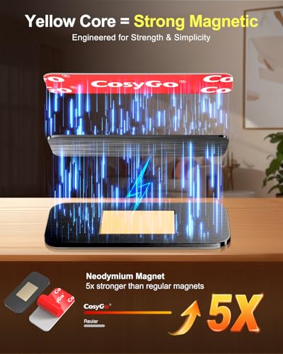 Image of 10 Pack Black Magnetic Door Catch, Ultra Thin Cabinet Door Magnets, Adhesive Drawer Magnets to Stay Closed, Stainless Steel Cabinet Latch Easy to Install with Double Sided Tape