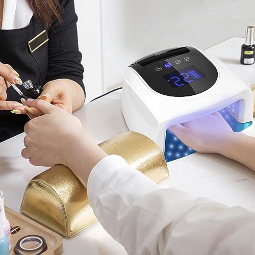 LIONVISON Lâmpada Uv para Unhas, Lâmpada Uv Recarregável para Unhas, Luz Uv Sem Fio de 96 W para Unh
