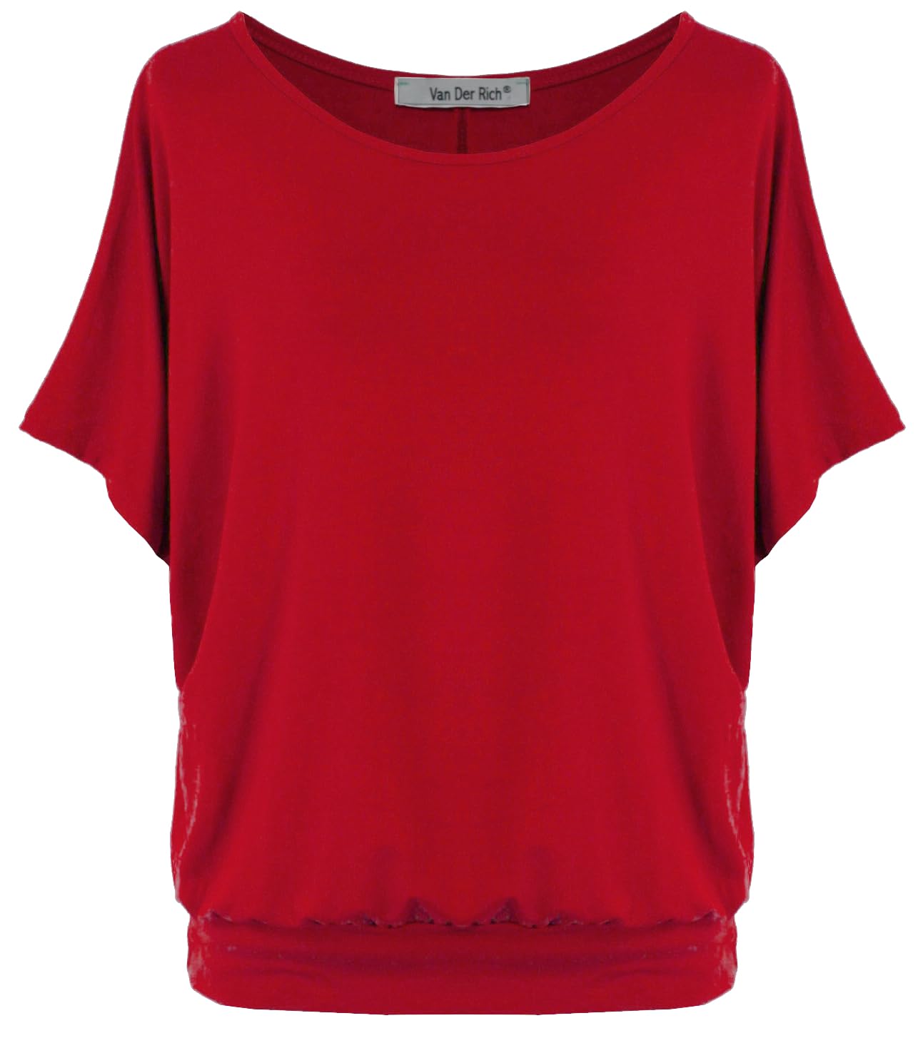 Van Der Rich ® - T-Shirt Oversize con Maniche a Pipistrello - Donna