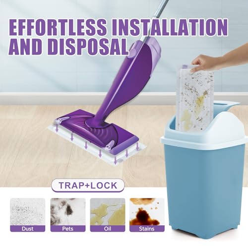 Image of 50 Count for Swiffer Wet Jet Pads, Disposable Wet Jet Pads, for Swiffer Wet Pads Refill for Spray Mop, All-Floor Cleaning Pads Safe for Hardwood & Multi-Surface