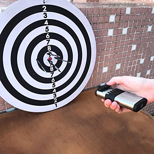 HUAAO Lançador de dardos balísticos atualizado, dardos de metal precisos de 6 metros para caça, tiro