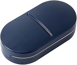 KANLVU Triturador De Pastillas con Dispensador, Pastillero para Píldoras Pastillas Grandes Partidor De Pastillas Viaje Portátil Corta Pastillas(Azul)