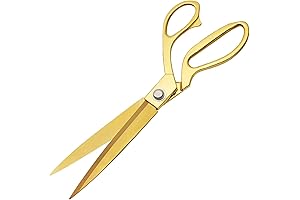 Sirmedal Scissors: Premium, Gold Titanium-Coated Fabric Shears