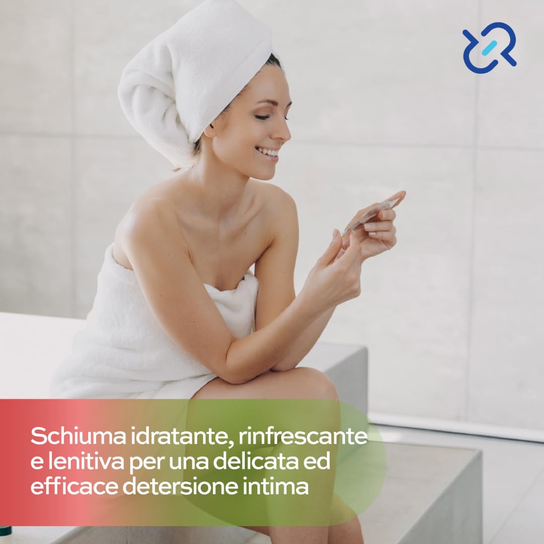 Terexid Schiuma Detergente Intimo, Odor Block, Idratante e Lenitiva, Igiene Intima Quotidiana per Donna e Uomo, Freschezza e Protezione con Clorexidina Made in Italy