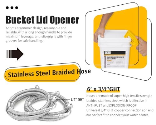 Tankless Water Heater Flushing Kit Just add Vinegar Descaler Easy to Clean Water Heaters SUB 1600 KIT02