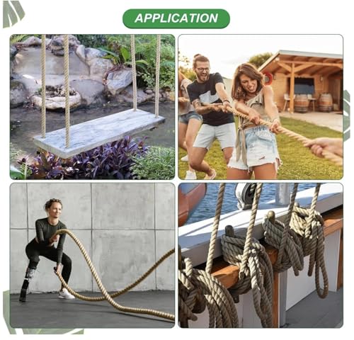 Corde en jute 26mm de qualité supérieure pour décoration de maison