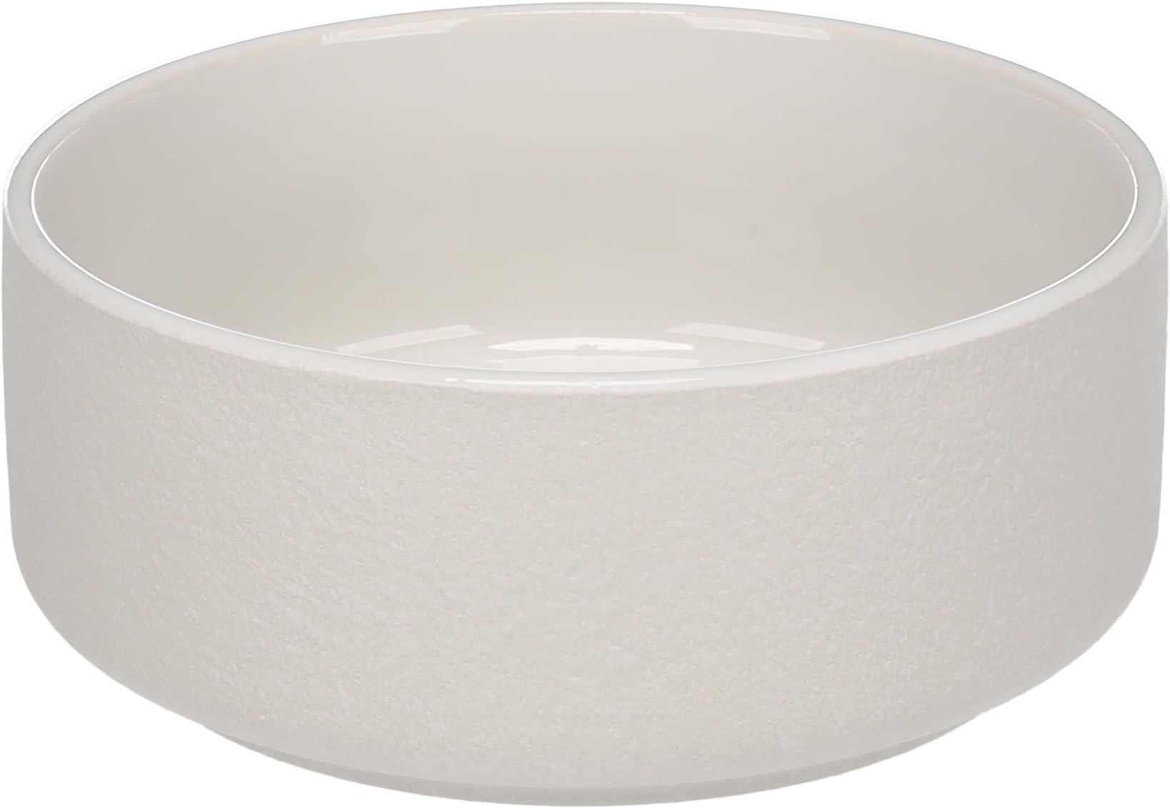 FEEDING AND DRINKING BOWL RAMA ROUND WHITE 18x7,5CM 1200ML