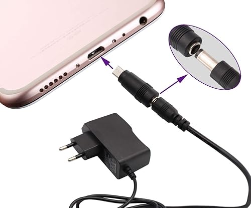 Miniatura 6 de AAOTOKK Adaptador de corriente Micro DC DC5.0.197x0.083in a Micro USB 5V DC Fuente de alimentación Conector de cables de carga para teléfono