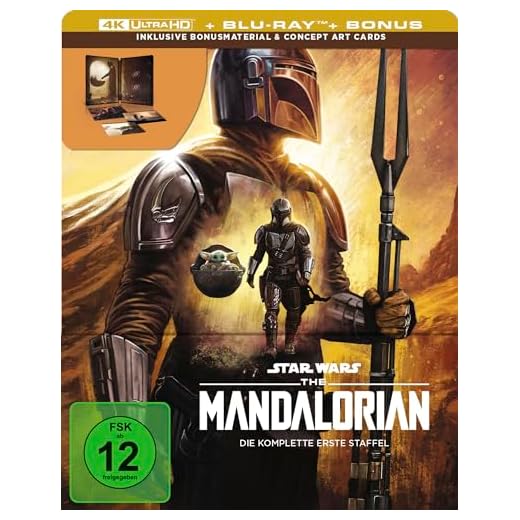 The Mandalorian - Staffel 1 - Steelbook - Limited Edition (4K Ultra HD) (+ Blu-ray) [4 Discs]