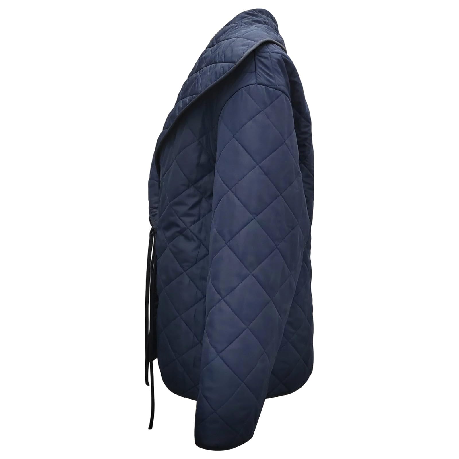 Generisch 2026 Chaqueta acolchada de moda con cuello de solapa grande abrigo corto suelto de invierno para días fríos, versátil combinable en la oficina o look casual