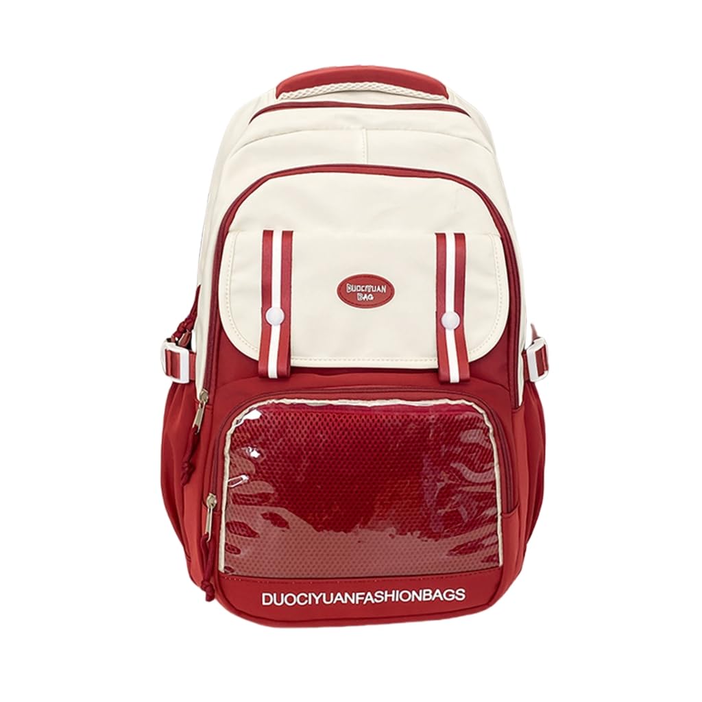 YENVWG Japanese Pocket Itabag Backpack Pin Display School Bag Waterproof Student Large Capacity Backpack