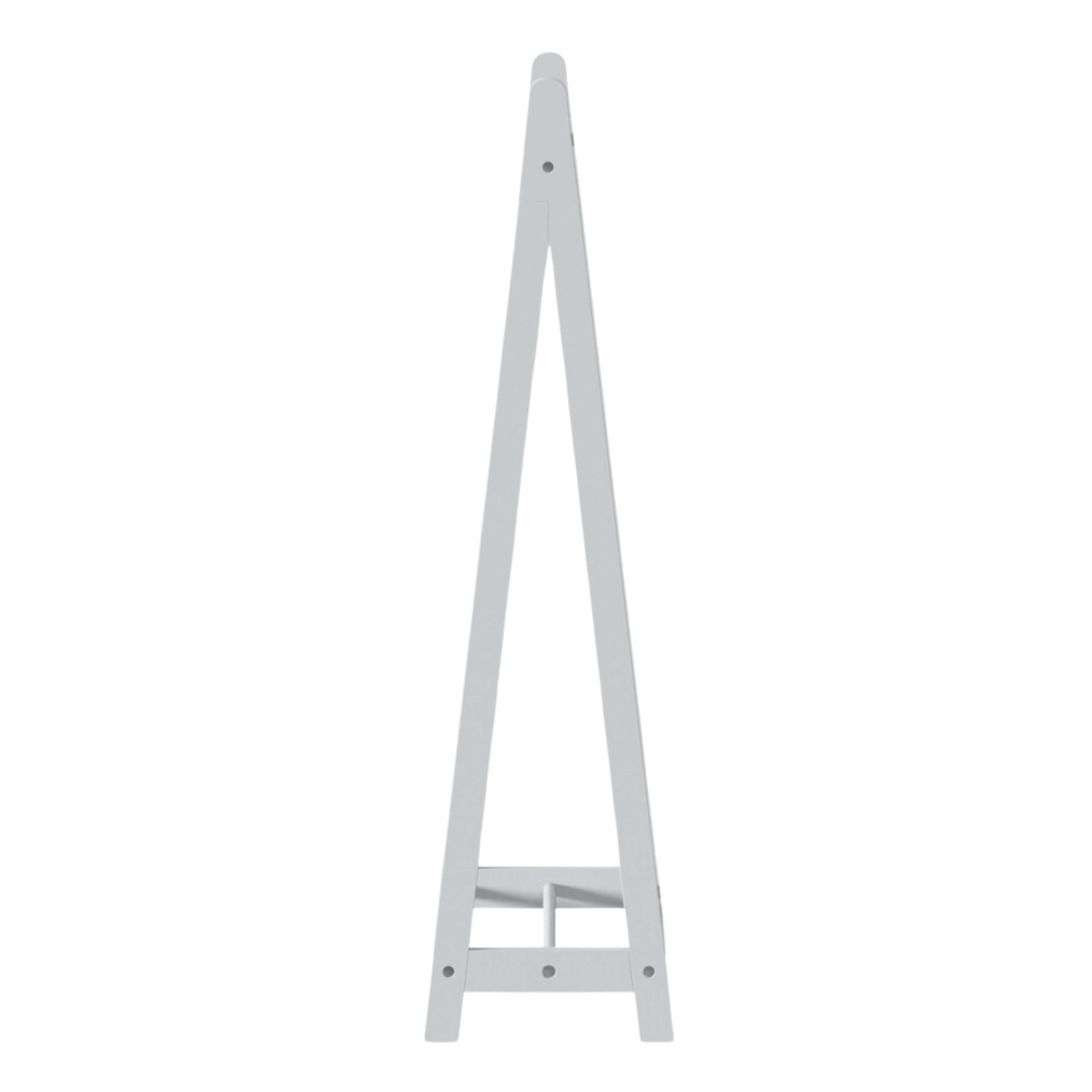 Miroytengo Appendiabiti Porta Abiti a forma di asino per bambini, contemporaneo, in colore bianco, con 1 asta sospesa e 1 ripiano inferiore 60 x 114 x 30 cm