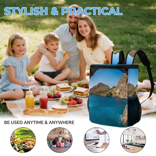 Sac à dos isotherme étanche Mallorca en polyester sergé robuste