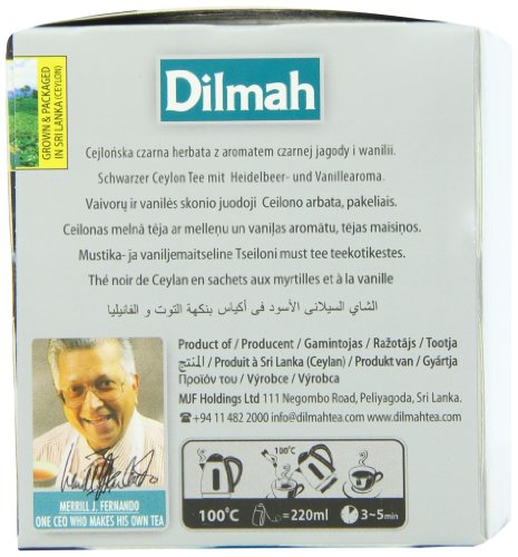 Dilmah Fun Teas, Blueberry And Vanilla, 1.41-Ounce Boxes (Pack Of 6) #TOP2