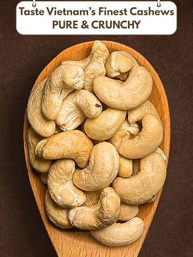 Image of Cashews Roasted Lightly Salted - Snacks for Adults, Whole Nut (No Mixed), Oil Free, Farm Fresh, Plant Based Protein, Promote Heart Health & Weight Loss, Only Nuts & Sea Salt, 17.64 oz (Pack of 1) (Unsalted)