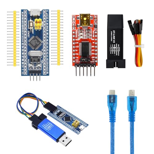 ALMOCN STM32F103C8T6 ARM STM32 Minimum System Development Board + ST-Link V2 Emulator Downloader Programmer + FT232RL FTDI Adapter Module with Micro USB Cable Mini USB Cable
