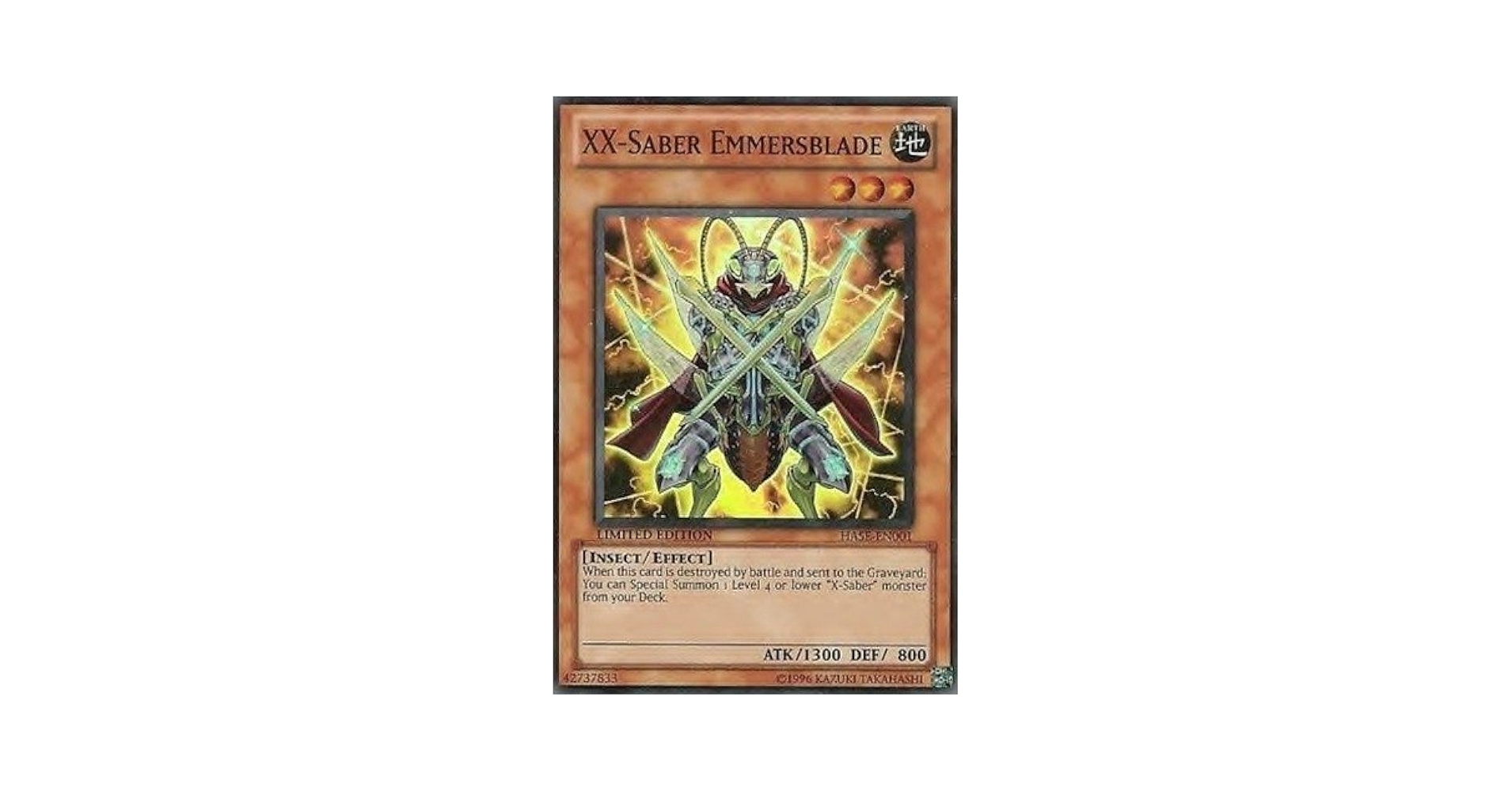 Amazon.com: Yu-Gi-Oh! - XX-Saber Emmersblade (HASE-EN001