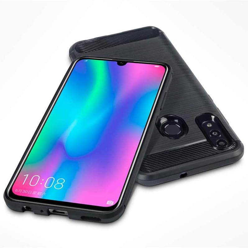 Image of Hybrid Carbon Fiber Back Case for Huawei P Smart 2019 (Black)