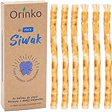 ❤️ ACCIÓN DESINFECTANTE PARA UNA MEJOR HIGIENE: El siwak permite un cuidado dental todo en uno que elimina el mal aliento y sanea la boca. Los alcaloides son antimicrobianos y antibacterianos. El flúor ayuda a prevenir las caries. La vitamina C favorece la cicatrización y alivia las gingivitis
