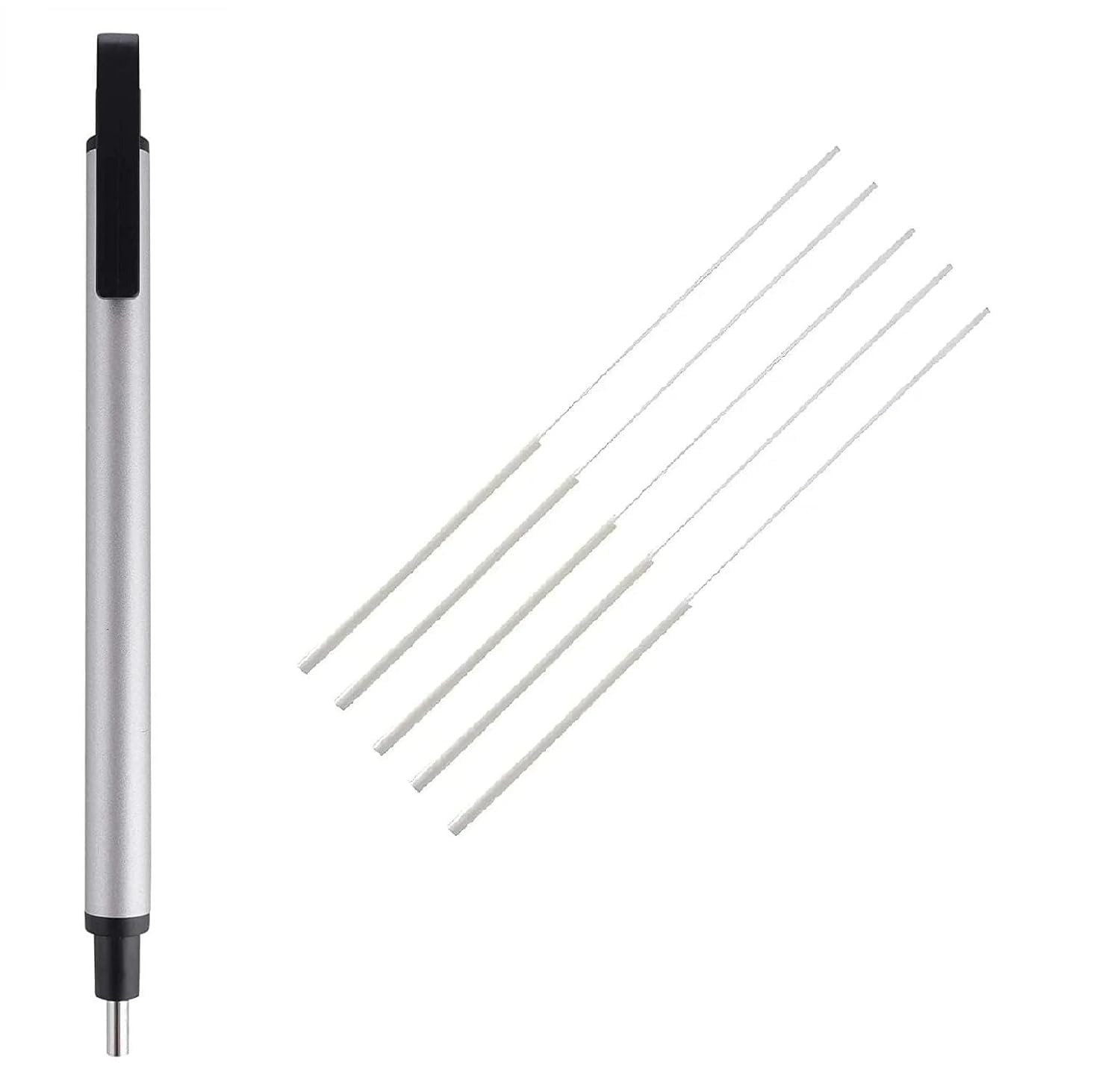 ART RANGER Mechanical Precision Retractable Zero Eraser with 2.3mm Round core for Stable Wiping Perfect for Artists, Architects, Students, and Professionals (Eraser Pen with 5 Extra Refill)-image-47